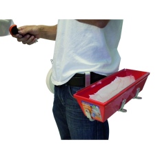 PORTE BAC - pour bac à enduire inox ou PP
