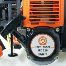 Tarière thermique 52 cm3, 3 CV + lot de 3 mèches (100,  150 et 200 mm)