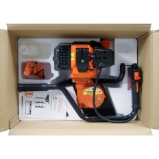 Tarière thermique 52 cm3, 3 CV + lot de 3 mèches (100,  150 et 200 mm)