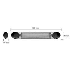 Chauffage extérieur infrarouge OPTIMA