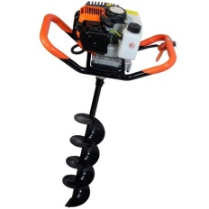 Tarière thermique 52 cm3, 3 CV + lot de 3 mèches (100, 200 et 300 mm)