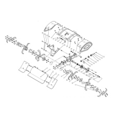 Couteau droit pour rotovator Bulldog