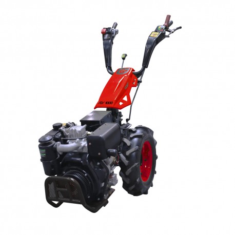 Motoculteur Bulldog PRO 10 CV diesel avec rotovator 65 cm et démarrage électrique
