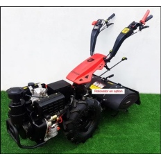 Motoculteur Bulldog PRO 10 CV diesel avec rotovator 65 cm et démarrage électrique