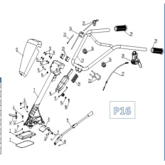 Poignée de gaz pour Goodyear GY700TL