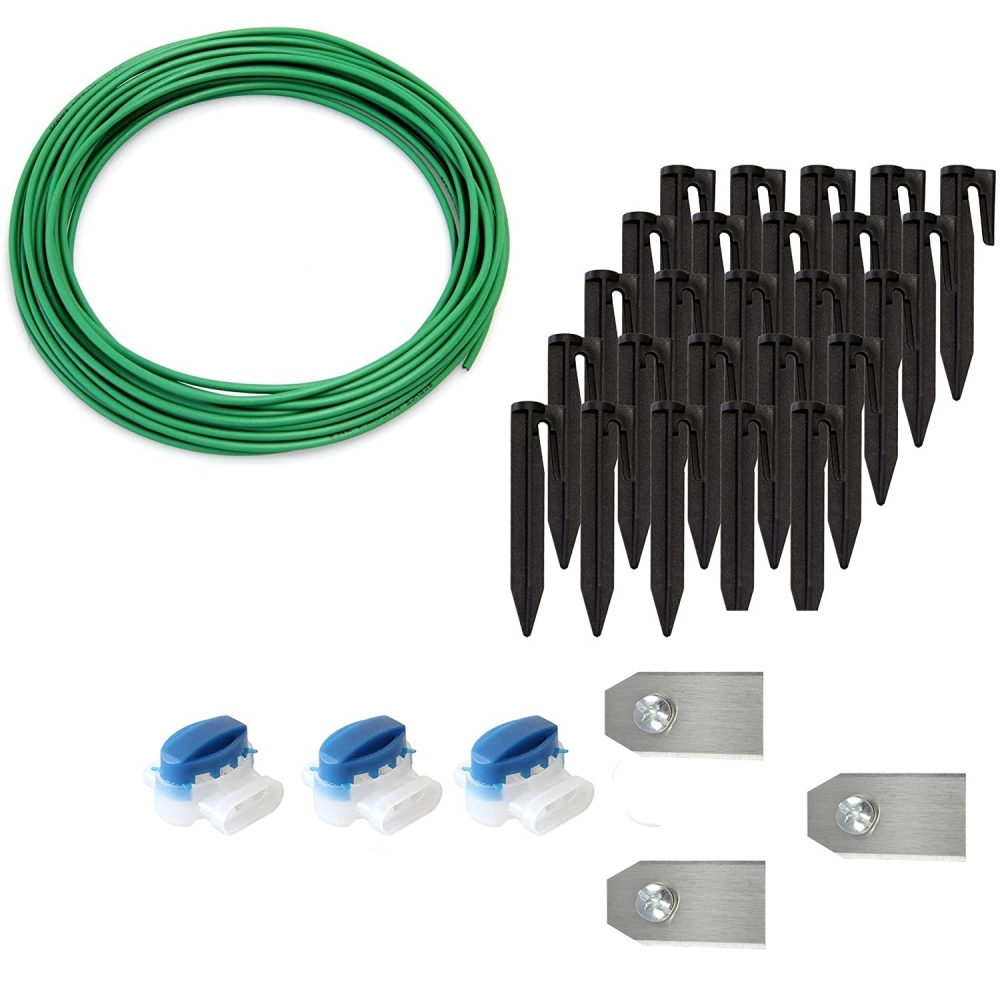 Kit accessoires pour robot tondeuse Yardforce Câble 50 m + fixations + lames