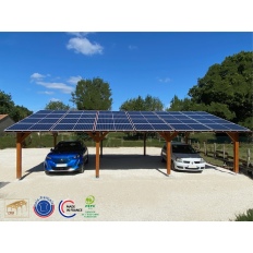 Charpente bois Douglas 2 pentes asymétriques