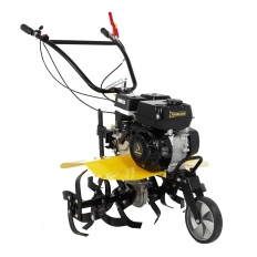Motoculteur thermique 208 cc - 7 CV GARLAND avec roues métalliques, fraises et soc butoir.