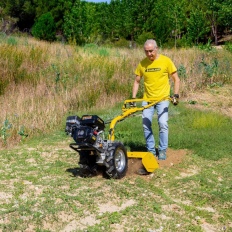 Motoculteur essence 6,5 CV - 196 cm3 avec  rotovator Garland