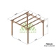 Pergola en bois massif MADRID