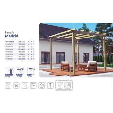 Pergola en bois massif MADRID