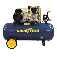 Compresseur d'air 100L à courroie 10 bar 3CV 2250W 350L/min GOODYEAR