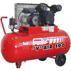 Compresseur 100 litres 2 CV PRODIF V1851002M avec cylindre en V