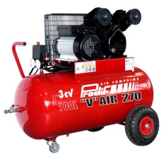 Compresseur 100 Litres 3cv 9 Bar 230v PRODIF avec tête bi-cylindre en V VC3051003M