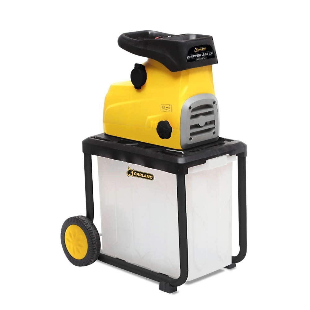 Broyeur de végétaux électrique 2800 watts max 45mm avec bac de récupération CHIPPER 355LE-V19