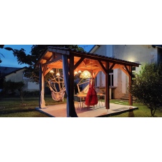 Carport bois Douglas 2 pentes symétriques