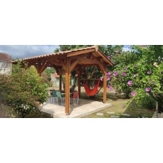 Carport bois Douglas 2 pentes symétriques