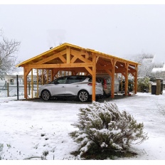 Charpente bois Douglas 2 pentes asymétriques