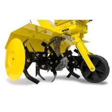 Motobineuse thermique 173 cm3 avec 6 fraises largeur 60 cm et roue avant