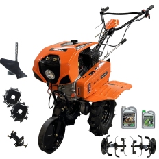 Motoculteur thermique professionnel 212 cc - 7 CV ZEUS FORCE avec kit labour et phare