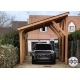 Carport bois Douglas monopente