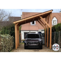 Carport bois Douglas monopente
