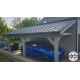 Carport bois Douglas monopente adossé