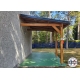 Carport bois Douglas monopente adossé