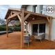 Carport bois Douglas 2 pentes symétriques - Hauteur de passage 2,50m