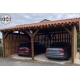 Carport bois Douglas 2 pentes symétriques - Hauteur de passage 2,50 m