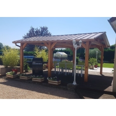 Carport bois Douglas 2 pentes symétriques - Hauteur de passage 2,50 m