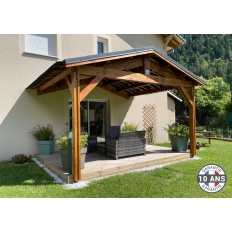 Charpente bois Douglas 2 pentes symétriques adossée