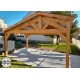 Charpente bois Douglas 2 pentes asymétriques