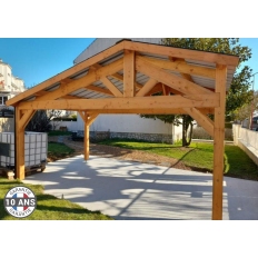 Charpente bois Douglas 2 pentes asymétriques