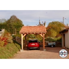 Charpente bois Douglas 2 pentes asymétriques