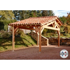 Charpente bois Douglas 2 pentes asymétriques