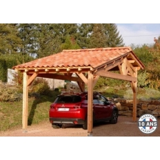 Charpente bois Douglas 2 pentes asymétriques