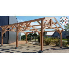 Charpente bois Douglas 2 pentes asymétriques