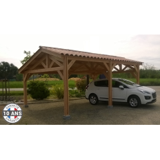 Charpente bois Douglas 2 pentes asymétriques