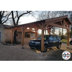 Charpente bois Douglas 2 pentes asymétriques