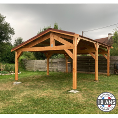 Charpente bois Douglas 2 pentes asymétriques