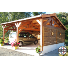 Charpente bois Douglas 2 pentes asymétriques