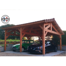 Charpente bois Douglas 2 pentes asymétriques