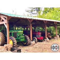 Charpente bois Douglas 2 pentes asymétriques