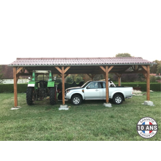 Charpente bois Douglas 2 pentes asymétriques