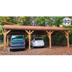 Charpente bois Douglas 2 pentes asymétriques