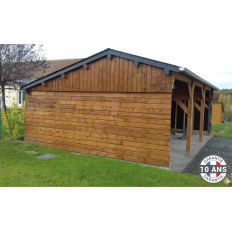 Charpente bois Douglas 2 pentes asymétriques