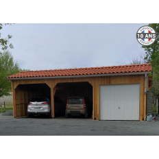 Charpente bois Douglas 2 pentes asymétriques