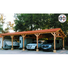 Charpente bois Douglas 2 pentes asymétriques