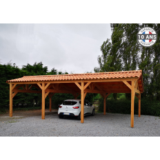 Charpente bois Douglas 2 pentes asymétriques